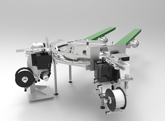 High speed printing and labeling pot plants